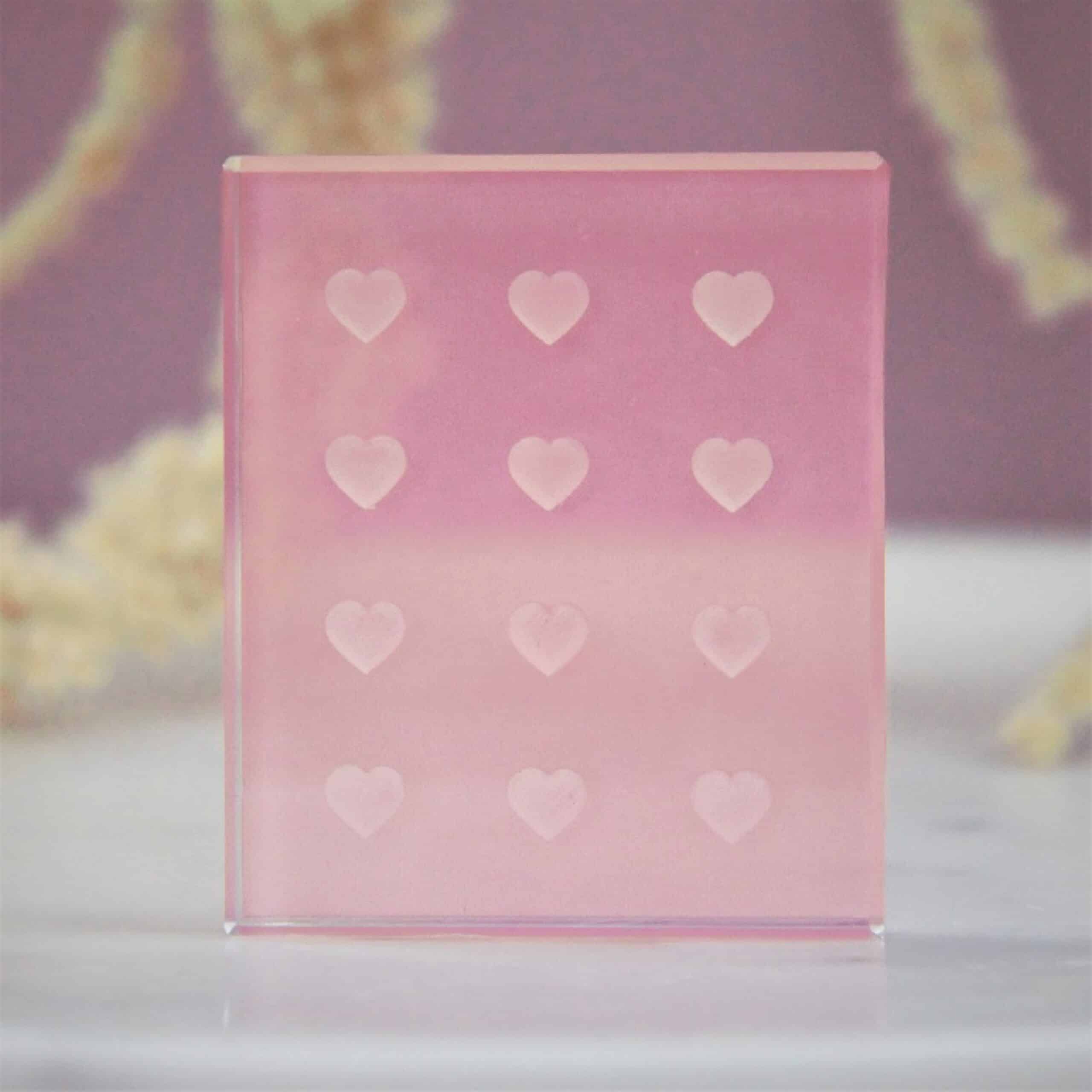 Glass Adhesive Tile Hearts Lash Sublime Pty Ltd