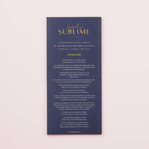 Lash Aftercare Leaflet 25
