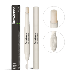 BrowXenna Brow Sculpt Stick Wax for brow Styling and Care with Brush
